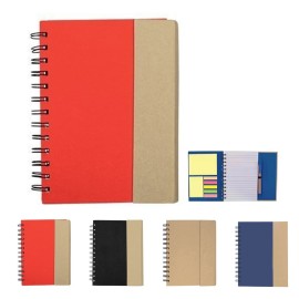 Magnetic Notebook W/ Sticky Notes & Flags
