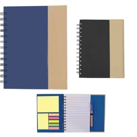 Magnetic Notebook W/ Sticky Notes & Flags