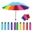 10-Rib Folding Rainbow Umbrella
