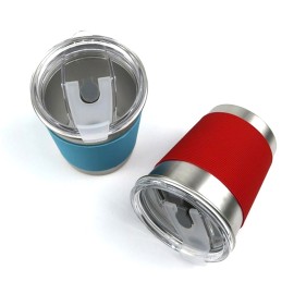 Anti-Hot Stainless Mug W/ Sliding Lid