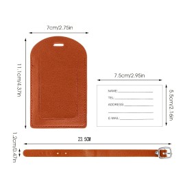 PU luggage tag