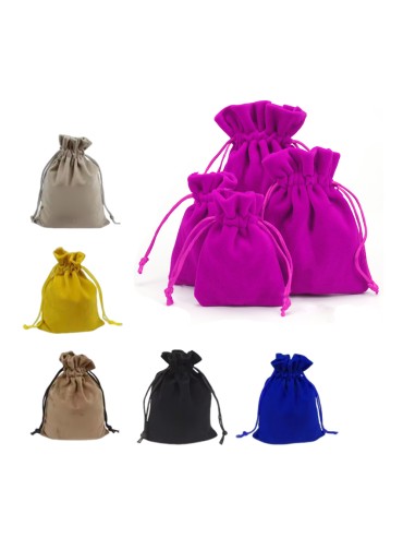 Velvet Jewelry Pouches with Drawstring